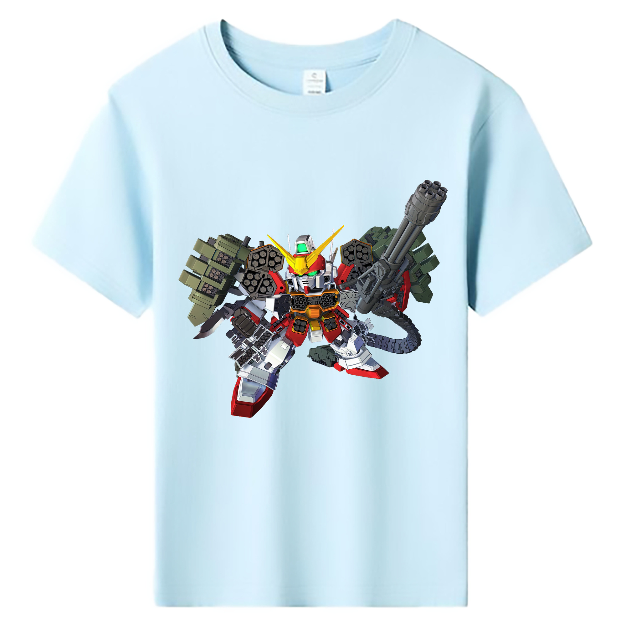 （画像用） 機動戦士ガンダム Mobile Suit Gundam 綿100％キッズTシャツ（フロントプリント）